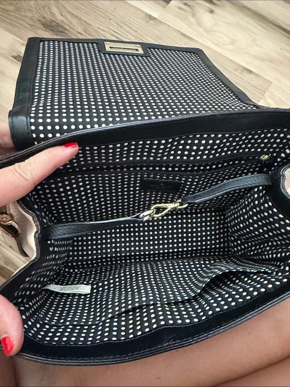 kate spade structured leather